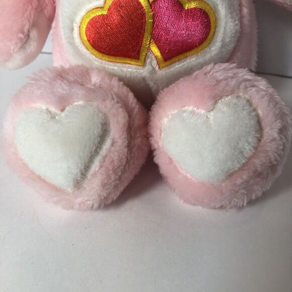 Care Bears Love A Lot Bear Plush Stuffed Animal 13” Inches Pink Hearts Vintage C - Picture 4 of 11